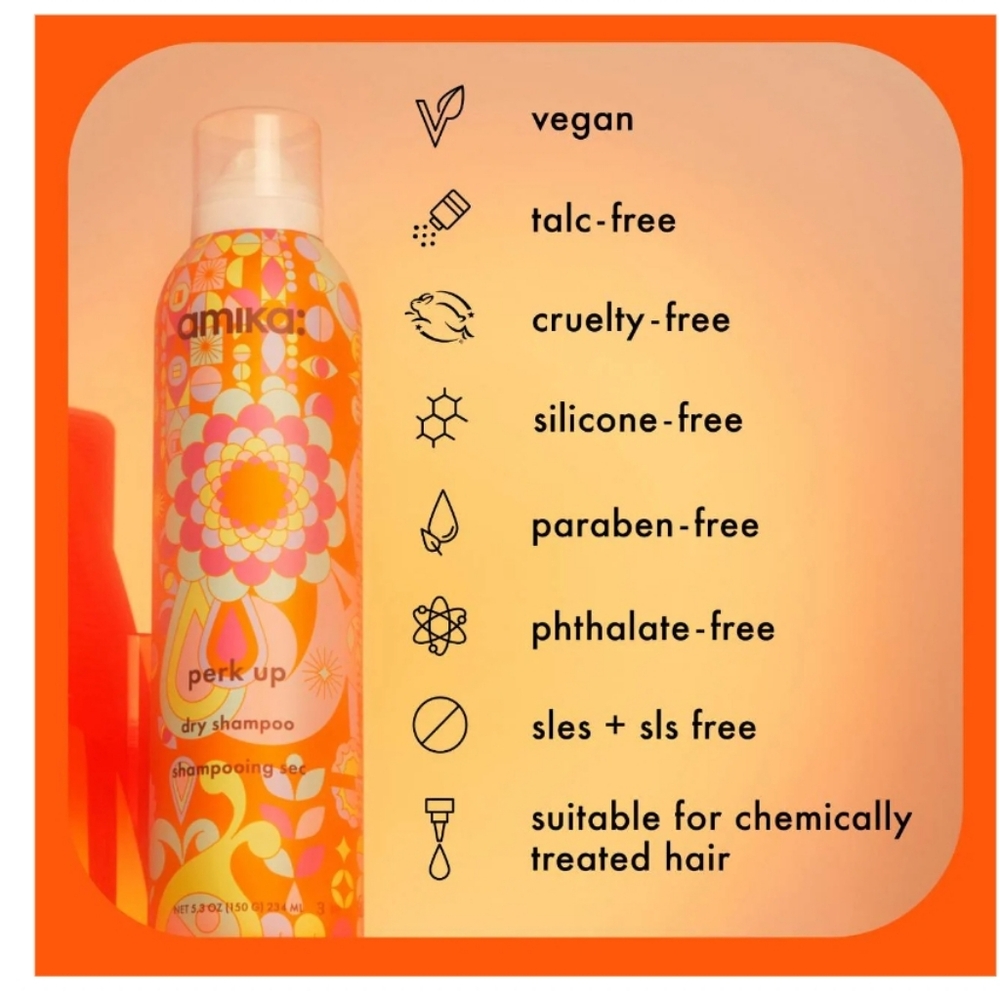 New Amika Mini Perk Up Talc-Free Dry Shampoo 1.8oz - Picture 2 of 8